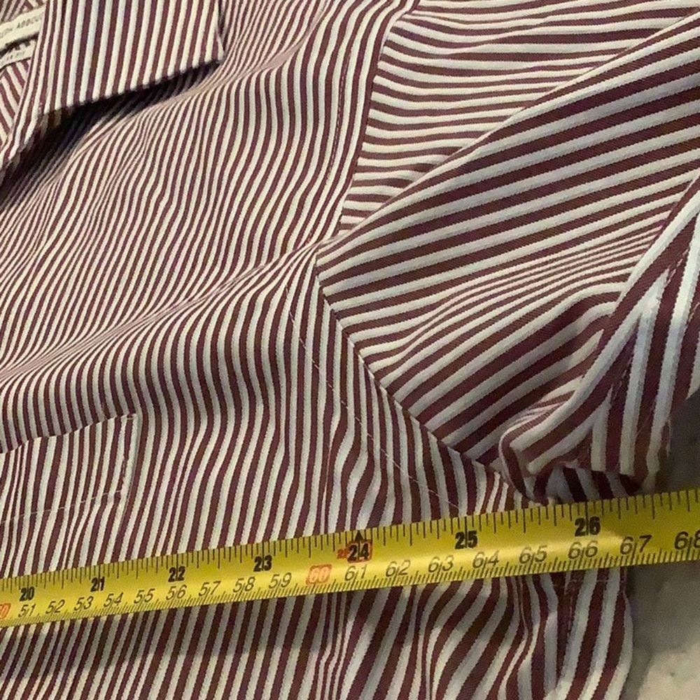 Men’s Joseph Abboud striped dress shirt Tall Size 17 1/2, 36/37 reg. See pics. - Picture 5 of 8